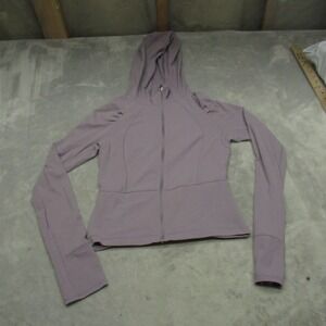 Lululemon Jacket Women 4 Purple Move With Ease Full Zip Thumbholes Athletic Yoga